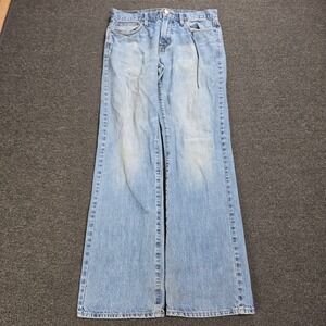 American Eagle Bootcut Jeans Mens 32x34 Light Wash Blue Denim Original Classic